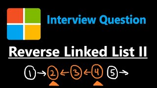 Reverse Linked List II  Leetcode 92  Python [upl. by Nirac]