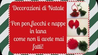 Decorazioni di Natale con la lanaFacili facili Fai da te NatalizioArte per Te [upl. by Arbed]