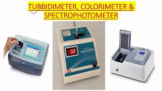 SPECTROPHOTOMETER TURBIDIMETER AND COLORIMETER USE IN MICROBIOLOGY LAB IN ENGLISH [upl. by Desi]