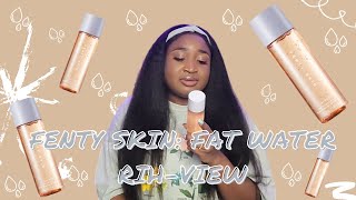 Fenty Skin  Fat Water HONEST Review  Oily Sensitive amp AcneProne Skin [upl. by Ardnusal]