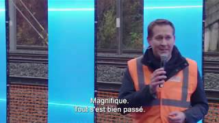 RER  mise en service des 4 voies entre Bruxelles et Denderleeuw [upl. by Ellegna]