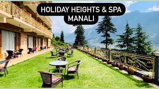 HOLIDAY HEIGHTS amp SPA MANALI  Best staycation hilltop Mountain View [upl. by Torrie893]