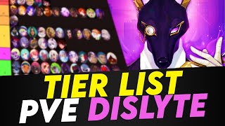 TIER LIST PVE  DISLYTE [upl. by Ellenahc862]