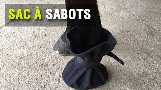 Sac à sabots pour cheval  pour protéger ses bandages et pansements [upl. by Yruok]