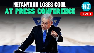 Benjamin Netanyahu LIVE  Israeli PM Gets Angry At Press Conference  Gaza War  Israel Vs Hamas [upl. by Lefton80]