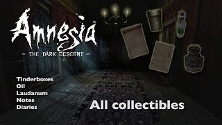 Amnesia The Dark Descent  All Collectibles Guide [upl. by Amak]