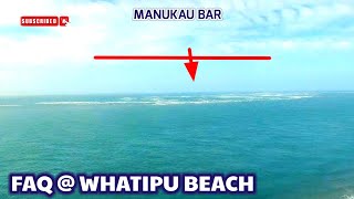 Whatipu Beach Fishing Ninepin Rock amp Manukau Bar Crossing Drone view how to go to Whatipu Beach [upl. by Jourdain]