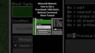 Minecraft  Bedrock Command Block Tutorial shorts [upl. by Tiffanie]