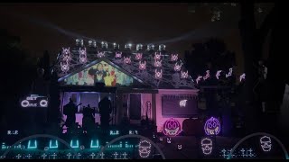 Look What You Made Me Do Halloween Light Show with Projection Mapping in 4K [upl. by Novikoff]