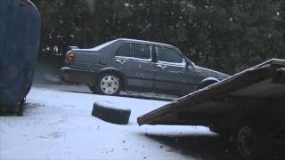 Cold Start 1991 VW Jetta 16L Turbo Diesel [upl. by Etaner]