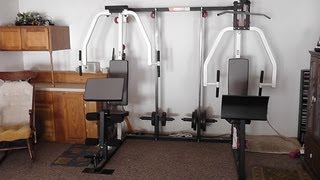 WEIDER 9950 PRO MULTI STATION WORKOUT FITNESS MACHINE 190 [upl. by Ruhnke]