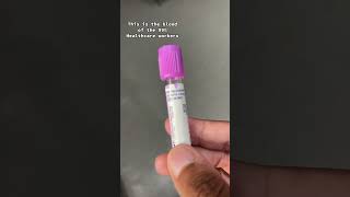 Blood of healthcare workers Phlebotomy phlebotomyusa phlebotomist phlebotomystudent [upl. by Eamon983]