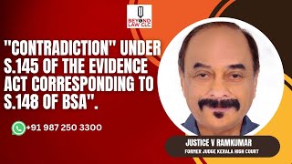 “Contradiction Under S145 of the Evidence Act Corresponding to S148 of BSA” [upl. by Eima638]