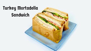 Turkey Mortadella Sandwich with HoneyMustard Mayo  A Delight in Every Bite [upl. by Dareg546]