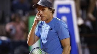 Diego Forlan speaks out after professional tennis debut lasts just 49 minutes [upl. by Ganiats]