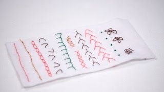 Simple Embroidery Techniques  Zart Art [upl. by Attolrac]