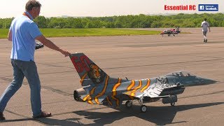 GIANT SCALE RC radio controlled F16 FIGHTER JET with Evojet 220 EX TURBINE JET ENGINE [upl. by Melar]