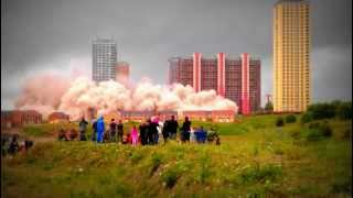 Red Road Flats Demolition 100612 [upl. by Ijat]