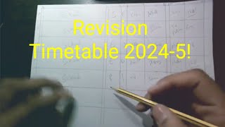 How to make a revision timetable gcserevision revision exampreparation [upl. by Butcher]