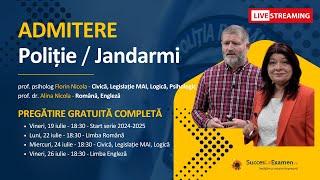 Admitere Poliție și Jandarmi 20242025 Pregătire Completă Interactivă Teorie și Grile Explicate [upl. by Inavoj]