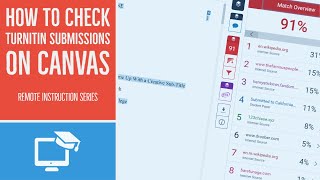 How to Check Turnitin Submissions on Canvas as a student [upl. by Nalliuq]