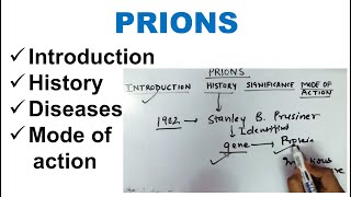 Prions  Introduction  History  Diseases  Mode of Action [upl. by Lemrej]