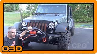 Barricade 9500lb Synthetic Winch Install  Extreme Terrain [upl. by Rhodes24]