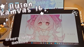 【 Review 】 Huion kamvas 16 2021 unboxing  speedpaint [upl. by Luigi121]