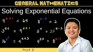 Solving Exponential Equations  How to Solve Exponential Equations  General Mathematics [upl. by Kamal853]