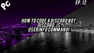 How To Code A Discord Bot  Discordjs  UserInfo Command  Episode 12 [upl. by Yerroc766]