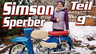 Simson Sperber Restauration Teil 9 erster Start amp Motor Zündung Auspuff einbauen Oldtimer Blondie [upl. by Etezzil476]