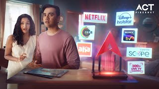 Unlimited Entertainment with ACT Fibernet  Best ISP in Delhi [upl. by Eenerb253]