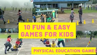 10 Recreational Games 10 Fun amp Easy Games for Kids  Physical Education Games  PE Class  Games [upl. by Jotham161]