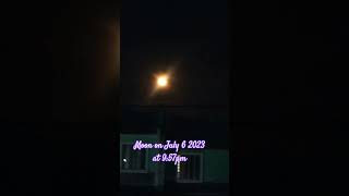 Waning Gibbous Moon 🌝  July 6 2023 shorts [upl. by Lashondra]