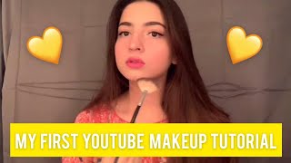 MY FIRST EVER MAKEUP TUTORIAL ON YOUTUBE [upl. by Coleman765]