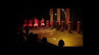 Congolese drum performance by Ballet Arumbaya Ndendeli [upl. by Suehtomit680]