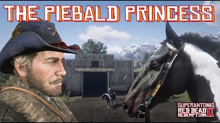 Finding a Piebald Tobiano Hungarian Halfbred at Arthur’s Favorite Bounty Hunter Camp in RDR2 [upl. by Fedirko]