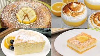 4 Lemon Desserts delicious and easy to make [upl. by Tod]