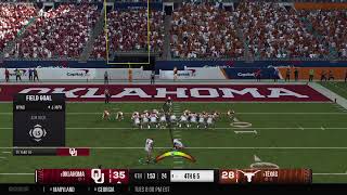 Oklahoma vs Texas CFP Semifinals [upl. by Elleirda]