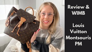 Louis Vuitton Montsouris PM Backpack 2020  WIMB  Review  Is It Worth It [upl. by Eednim]