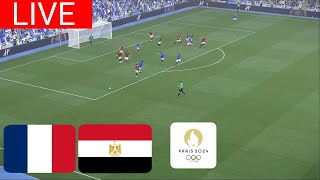 LIVE🔴France vs Egypt  Paris Olympics 2024 Semi Final  Full Match Live  eFootball PES 21 Game [upl. by Akinajnat547]