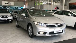 Honda Civic 20 LXR  2014 Review  Podium Automóveis [upl. by Bax223]