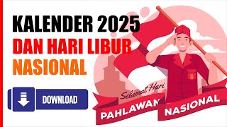 Kalender 2025 dan Hari Libur Nasional [upl. by Andromache]