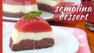 QuickandEasy 3 LAYER SEMOLINA DESSERT [upl. by Ylelhsa879]