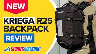 NEW Kriega R25 motorcycle backpack review  Sportsbikeshop [upl. by Hawley]