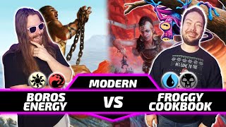 Boros Energy vs AsmoFrog Cookbook Paper Modern MtG Gameplay 2024 [upl. by Swenson164]