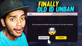 OLD ID UNBAN APPEAL FEATURE  FREE FIRE 🔥 [upl. by Lenard212]