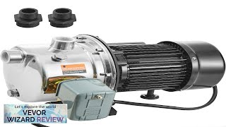 VEVOR 1HP SUS304 Stainless Steel Shallow Well Jet Pump 115 Volt 185 Review [upl. by Ahsitul]