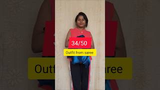 3450 outfit from saree outfitfromscratch youtubeshorts viralvideo [upl. by Oiramed]