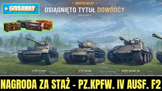 6 Nagród Za StażPierwsze Bitewki Na PzKpfw IV Ausf F2Giveaway [upl. by Tyra]